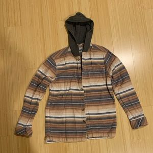Billabong Baja Flannel with hoodie